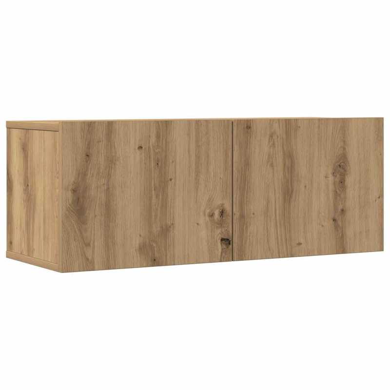Tv-meubel – TV Kast – Televisiemeubel – TV Meubelset – Wandmeubel – 3-delige set – Artisan Eiken – Wandmontage & Ruimtebesparend Design
