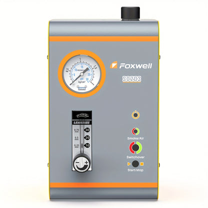 Rookmachine – Lekzoeker – Lucht- en Vacuümsysteem Tester – Lekkagedetector – Rookgenerator – Met Ingebouwde Luchtpomp – Inclusief Drukmeter en Instelbare Flowmeter