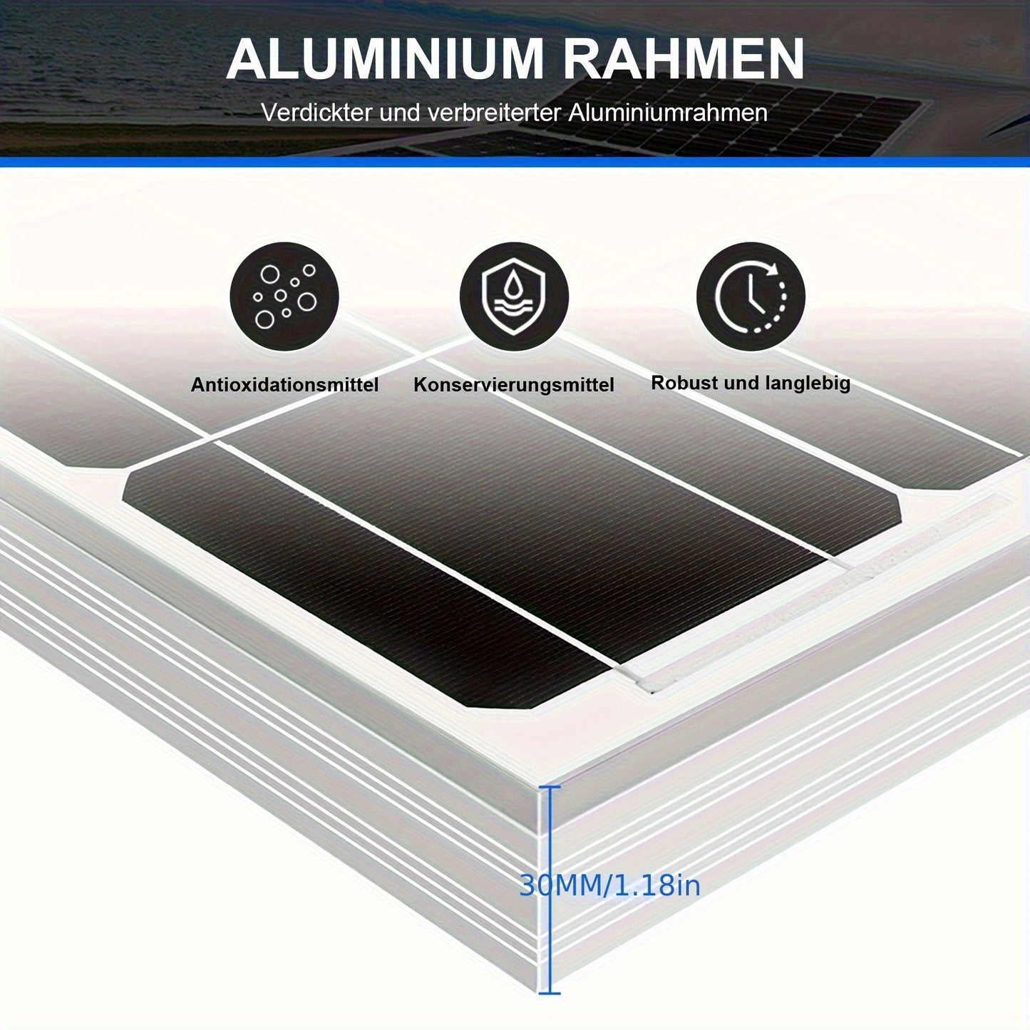 Zonnepaneel – Solar Panel – Zonnecel – Energiepaneel – Duurzaam Paneel – 100W Monokristallijn – 19% Efficiëntie – Lichtgewicht Glasbescherming