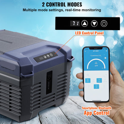 Draagbare Koelkast – Koelbox – Mini Koelkast – Mobiele Koelkast – Camping Koelkast – 9 Liter – Temperatuur Instelbaar – Bluetooth Bedienbaar