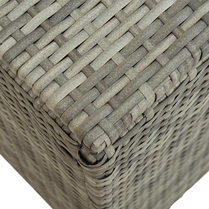 Tuinbox – Opbergbox – Tuinkast – Buitenbox – Poly Rattan – Grijs – 200 x 50 x 60 cm – Weerbestendig met PE Voering