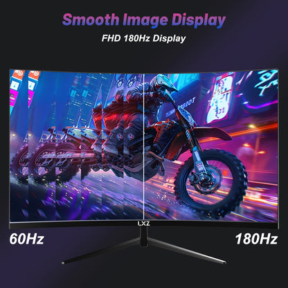 32 inch Curved Gaming Monitor – Curved Scherm – PC Monitor – Gaming Display – Frameloos Scherm – 2K QHD Resolutie – 180Hz Verversingssnelheid