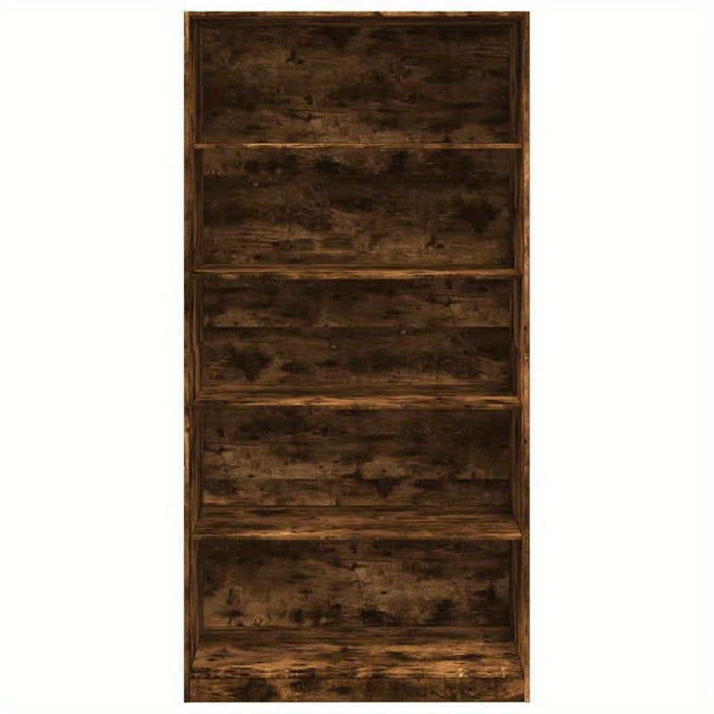 Kledingkast – Garderobekast – Kleerkast – Opbergkast – Vrijstaande Kast – Gerookt Eiken – 100x50x200 cm – Stevig Bewerkt Hout