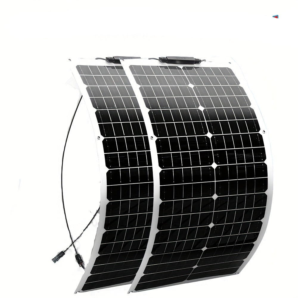 Zonnepaneel – Zonnecel – Solar Panel – Zonne-energie – Zonnepaneelset – Flexibel en Lichtgewicht – Hoog Rendement 100W (2x50W) Monokristallijn