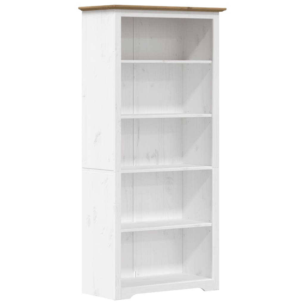 Boekenkast – Boekenrek – Opbergkast – Vakkenkast – Stellingkast – Massief Essenhout – 5 Ruime Planken – Compact Ontwerp