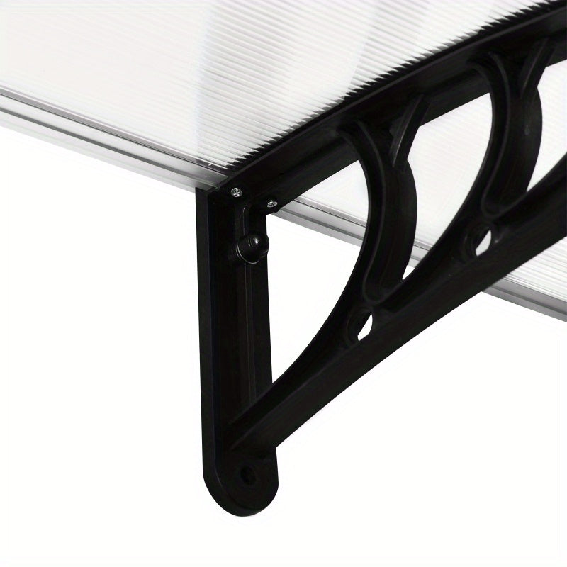 Deurkapje – Deurafdak – Deuroverkapping – Regendoek – Afdakje – Transparant Polycarbonaat – 195x75x23 cm – UV-Bescherming en Weerbestendig