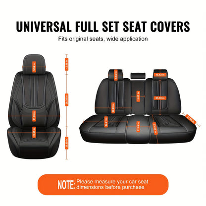 Autostoelhoes – Stoelhoes – Stoelhoezen – Autostoelbeschermer – Autostoelhoes – Universele Pasvorm – Premium PU Leer – Comfortabele Sponsvulling