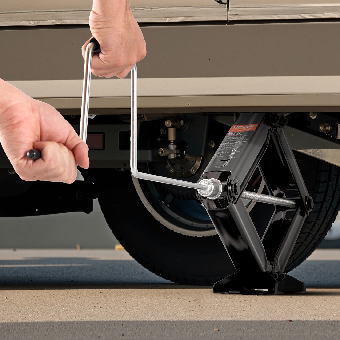 Krik – Schaarkrik – Caravankrik – Camperkrik – Stabilisatiekrik – Draagvermogen 4082 kg – Verstelbare Hoogte 10-59,5 cm