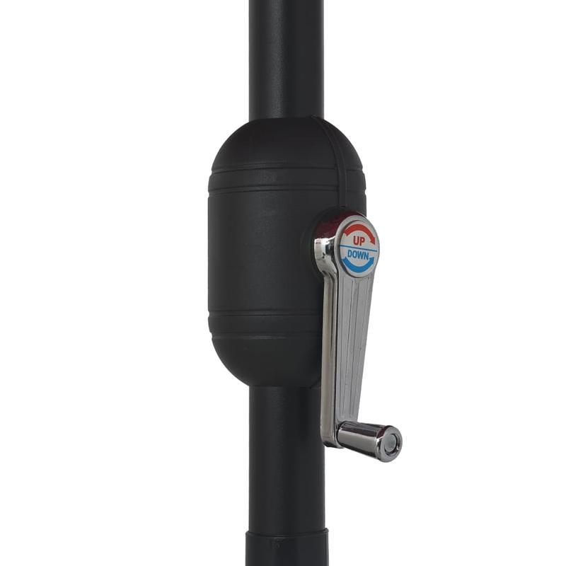 Parasol – Tuinparasol – Stokparasol – Balkonparasol – Terrasparasol – Weerbestendig – Met Metalen Mast – Ø390 cm – Blauwe Kleur