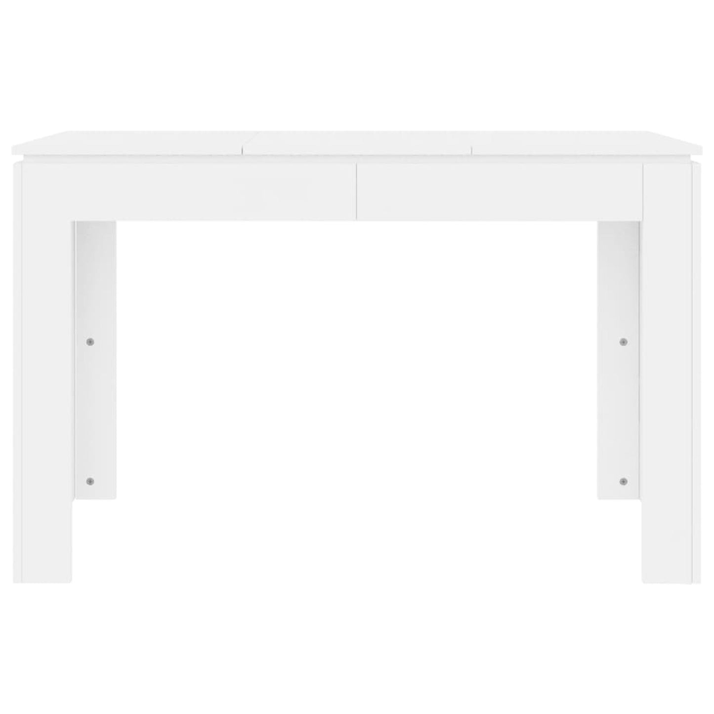 Eettafel – Tafel – Dinertafel – Keukentafel – Witte Eettafel – Modern Design – 120x60 cm – Samengesteld Hout Met Chroom