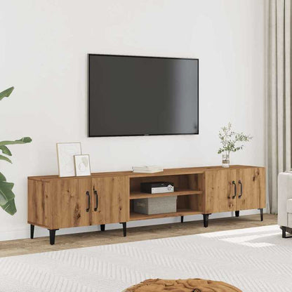 Tv-kast – Tv-meubel – Entertainmentmeubel – Multimedia kast – Opbergmeubel – Walnootbruin – Ruimtebesparend Ontwerp – Hoogwaardig Meerlaagshout