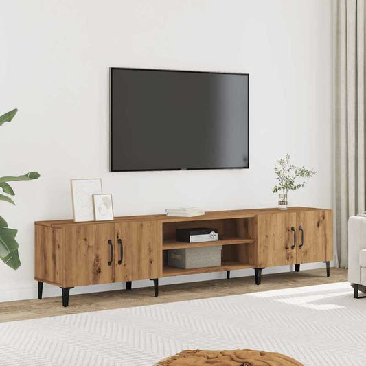 Tv-kast – Tv-meubel – Entertainmentmeubel – Multimedia kast – Opbergmeubel – Walnootbruin – Ruimtebesparend Ontwerp – Hoogwaardig Meerlaagshout
