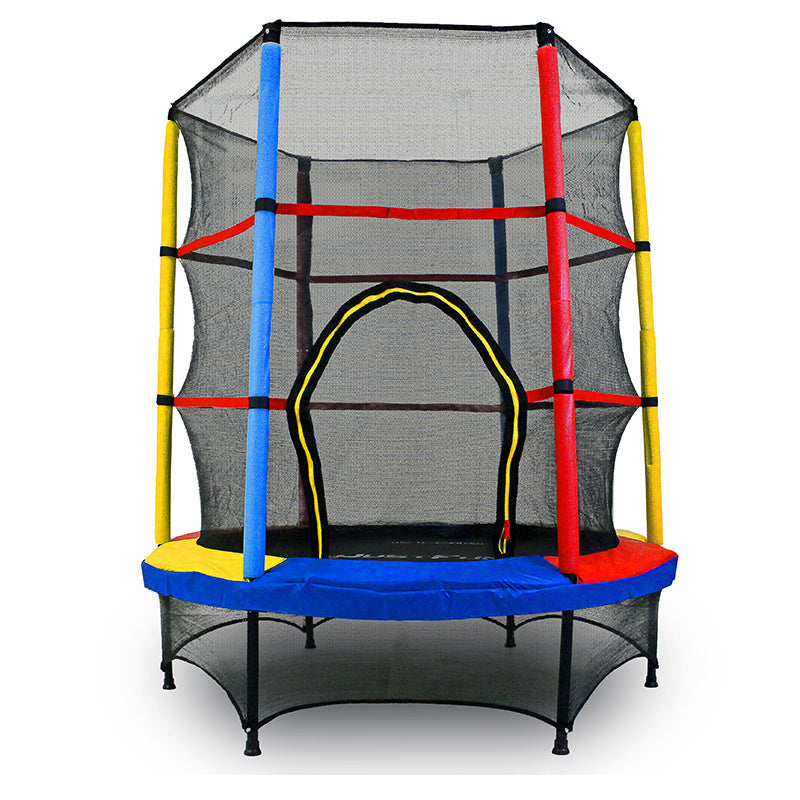 Trampoline – Kindertrampoline – Springkussen – Minitrampoline – Indoor Trampoline – Ø 140 cm – Veiligheidsnet 125 cm – UV-bestendig Mat