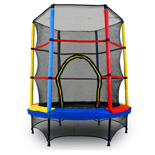 Trampoline – Kindertrampoline – Springkussen – Minitrampoline – Indoor Trampoline – Ø 140 cm – Veiligheidsnet 125 cm – UV-bestendig Mat