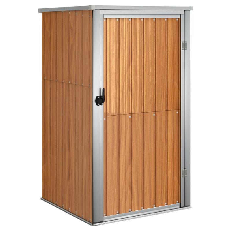 Tuinhuis – Tuinkast – Opbergbox – Buitenopslag – Tuinberging – Gegalvaniseerd Staal – Afmeting 88x89x161 cm – Bruin