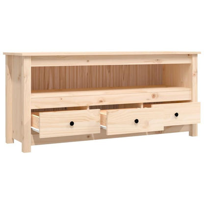 TV-meubel – Tv-kast – Entertainmentmeubel – Mediameubel – Dressoir – Massief Hout – Geschikt voor 75 Inch TV – Ruime Opbergruimte – Eenvoudige Montage – Compact Ontwerp – Modern Design