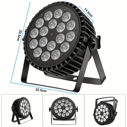 4 x 270W RGBW LED PAR Spots – Stageverlichting – DJ Verlichting – Discotheek Verlichting – Professionele LED Spotlights – DMX Multi-mode – Aluminium Behuizing – 900 Lux Lichtintensiteit