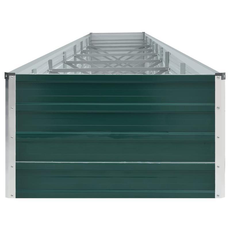 Raised Garden Bed – Hoogtebed – Tuinbak – Moestuinbak – Plantenbak – Gegalvaniseerd Staal – 600x80x45 cm Groen