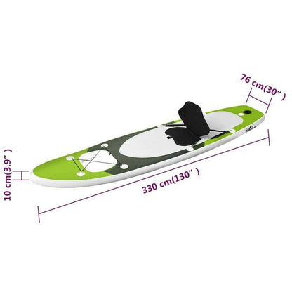 Opblaasbare SUP-Board – Stand-Up Paddleboard – Peddelboard – Inflatable Board – Blijvend PVC Materiaal – 330 Cm Lang – Inclusief Compleet Accessoirepakket