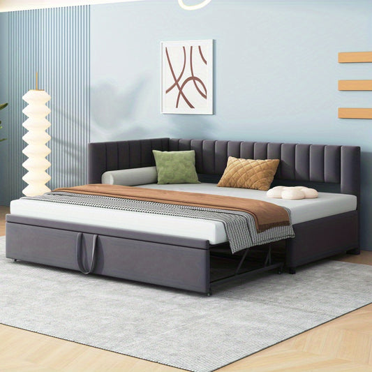 Slaapbank – Bedbank – Logeerbed – Sofa – Bedbank – Ruimtebesparend Design – Luxe Velvet 180x200 cm