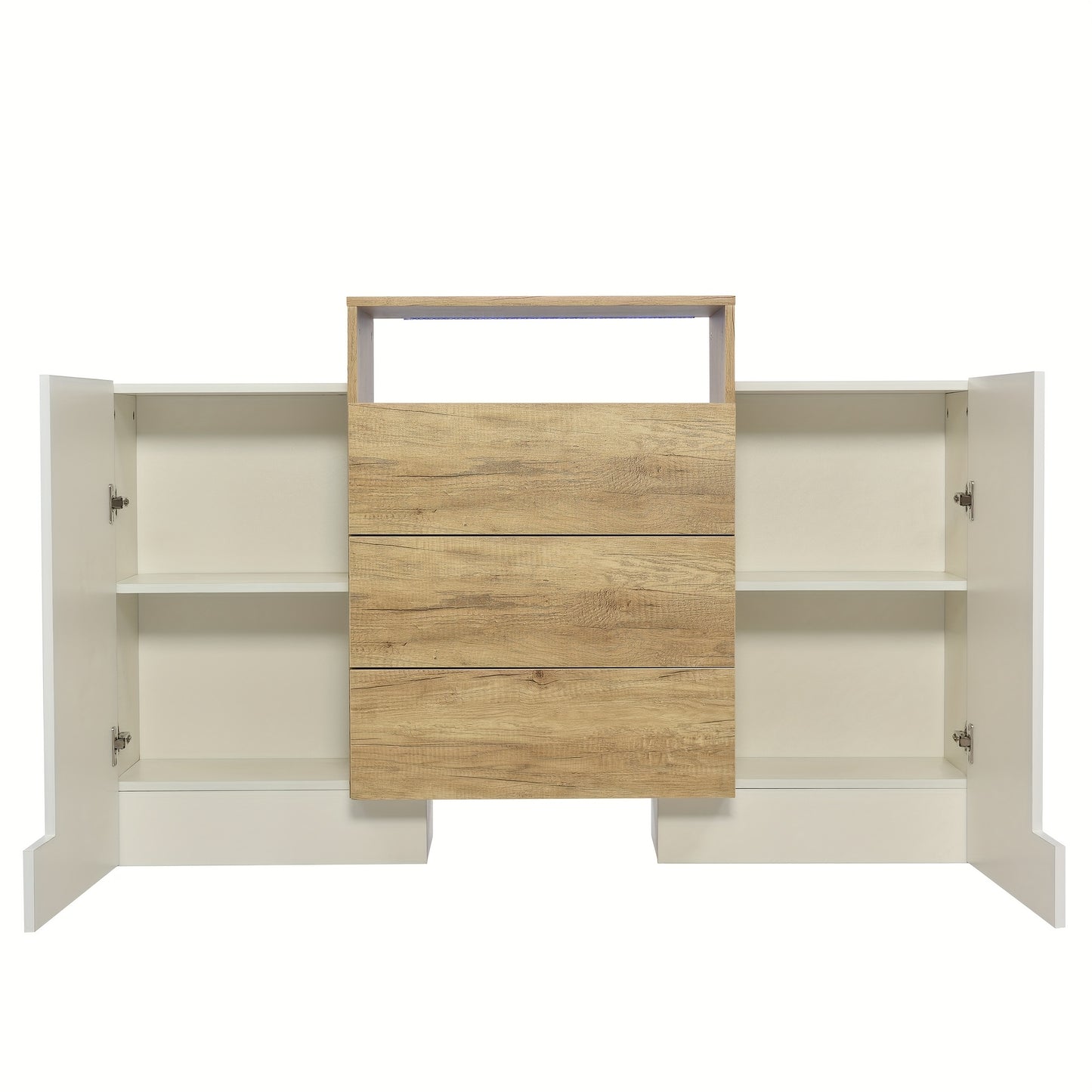 Dressoir – Sideboard – Ladekast – Opbergkast – Kast – Modern Design – 140 cm Breed – Deels Glossy Afwerking