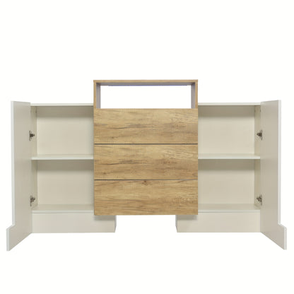 Dressoir – Sideboard – Ladekast – Opbergkast – Kast – Modern Design – 140 cm Breed – Deels Glossy Afwerking