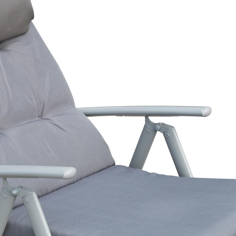 Outdoor Bistro Set – Tuinset – Balkonmeubilair – Terrasmeubilair – Buitenmeubilair – Duurzaam Metalen Frame – Onderhoudsvriendelijk Kunststof Tafelblad – Model 84B-184V01GY