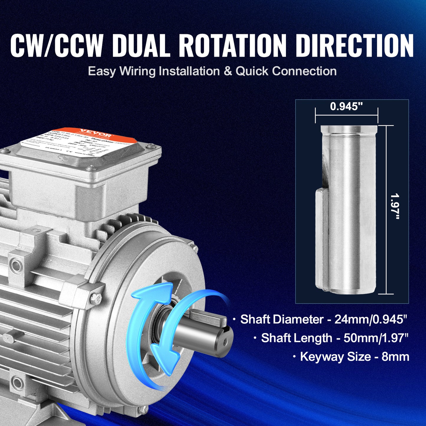 Elektromotor – Elektrische Motor – Driefasige Motor – Compressor Motor – 2,2 kW Vermogen – 2890 RPM Snelheid