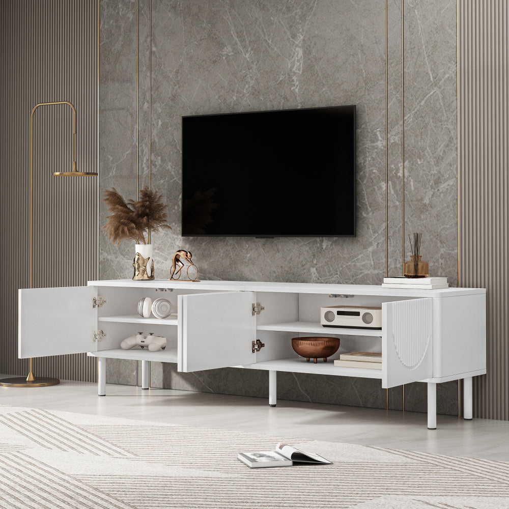 Tv-meubel – Tv-kast – Tv-meubelset – Televisiekast – Tv-dressoir – Modern minimalistisch design – Extra lang 180 cm – Ruimtebesparend – Duurzame uitvoering