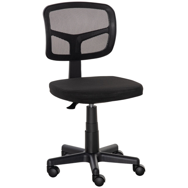 Vinsetto office chair ergonomic desk chair height -adjustable swivel chair space -saving black, Office Seat Cover, Workspace Furniture, Compact Seating, Minimalist Stool, Smooth Mobility, Highquality Materials, Corporate Setu