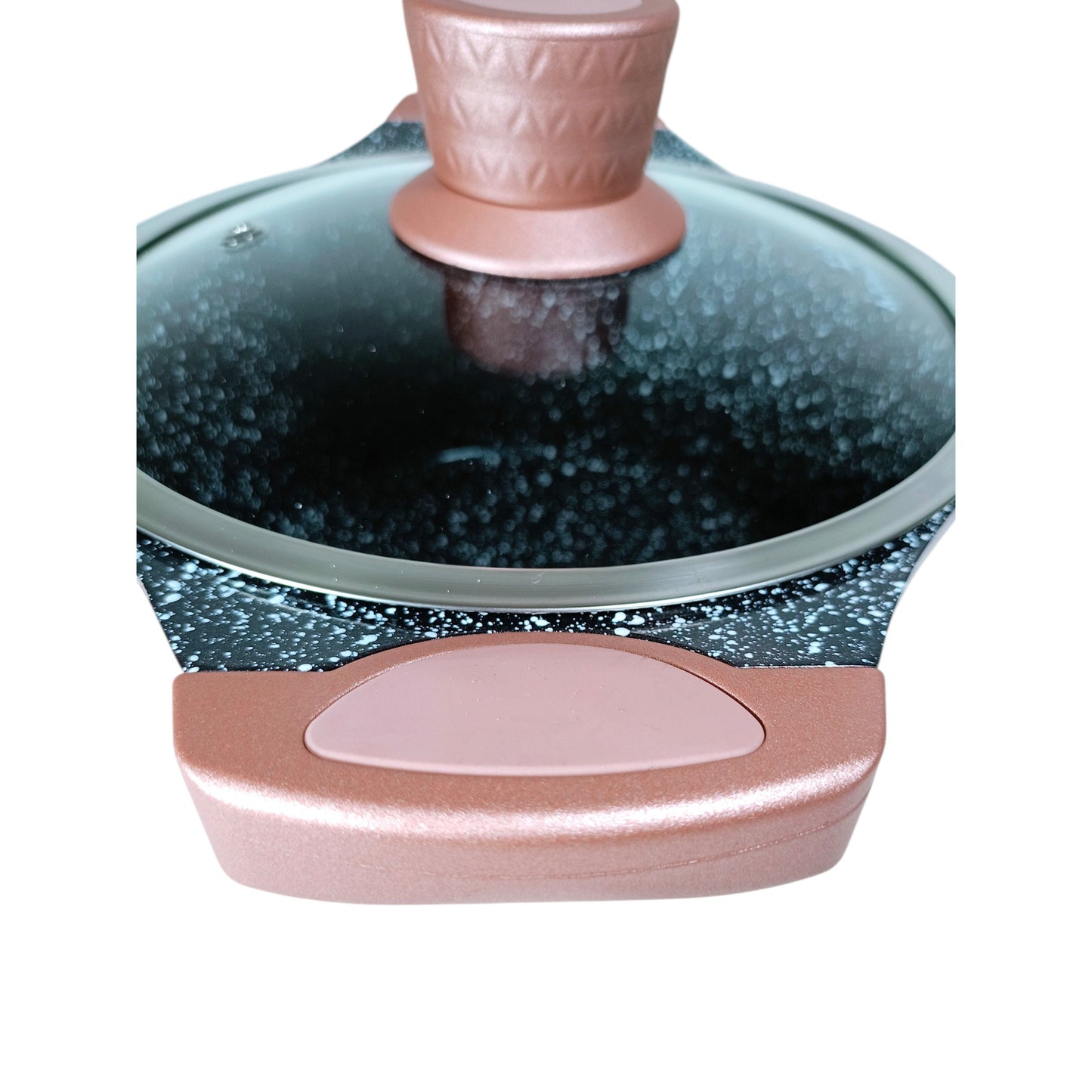 7-delig Pannenset – Kookpannen – Pannen – Koekenpannen – Sauskommen – Non-Stick Coating – Geschikt voor Alle Vuurtypes