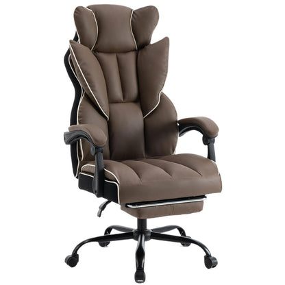 Gamingstoel – Gamestoel – Gaming Chair – Bureaustoel – Game Stoel – Verstelbaar in Hoogte – Ergonomisch PU Leer – Zachte Foamvulling – Stevige Rugsteun – 5-Wiel Basis – Duurzaam & Comfortabel – Voor Thuiswerk en Gamen