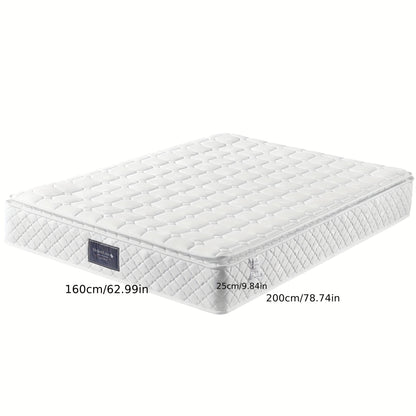 Matras – Pocketvering Matras – 7-Zone Matras – Koudschuim Matras – Tweepersoonsmatras – 160x200 cm – Hardheid H3 – Gewatteerde Microfiber Hoes