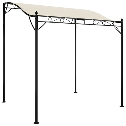 Parasolpaviljoen – Tuinpaviljoen – Overkapping – Zonnescherm – Tuinluifel – Waterbestendig Polyester – Gebogen Dakontwerp – Crème