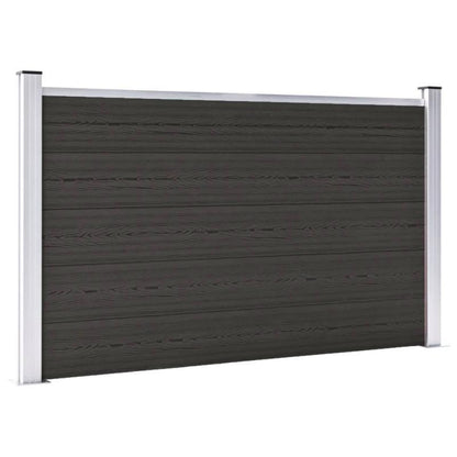 Schuttingpaneel – Tuinscherm – Hekpaneel – Tuinafscheiding – Privacy Scherm – WPC Materiaal – 180x105 cm Zwart – Weerbestendig & Onderhoudsvriendelijk
