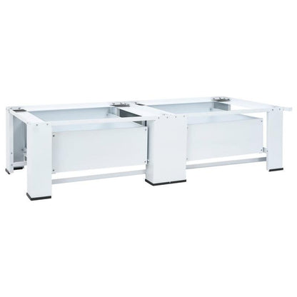 Wasmachine Onderkast – Wasmachine Onderstel – Wasmachine Plint – Wasmachine Sokkel – Wasmachine Basis – Dubbele Wasmachine Onderkast – Stevig Kunststof – Verstelbare Voeten