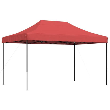 Partytent inklapbaar pop-up 440x292x315cm bordeauxrood