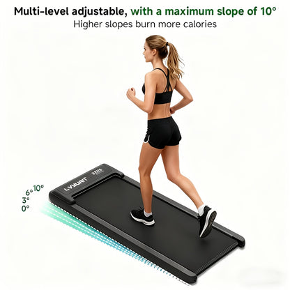 Portable Multi-function Treadmill with Incline Adjustment | Suitable for Walking and Jogging, Home and Office Use, Treadmill with LED Display, Treadmill Walking Mat, Treadmill with Handrails, Foldable Home Fitness Treadmill,