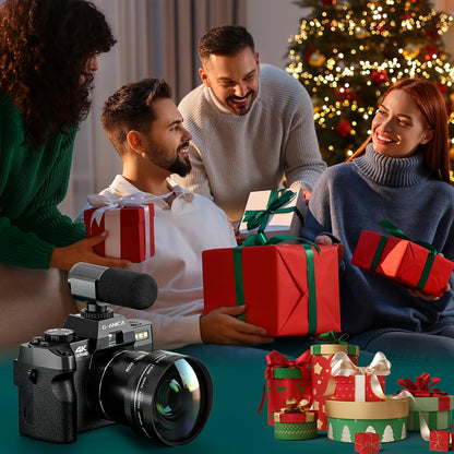 Vloggingcamera – Digitale Camera – Compactcamera – Videocamera – Zakcamera – 48MP Resolutie – 4K Video Met Autofocus