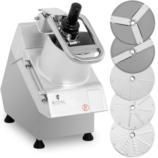 Elektrische Groente- en Fruitsnijder – Keukenmachine – Snijder – Rasp – Slicer – 750 Watt Motor – 5 Verwisselbare Roestvrijstalen Messen