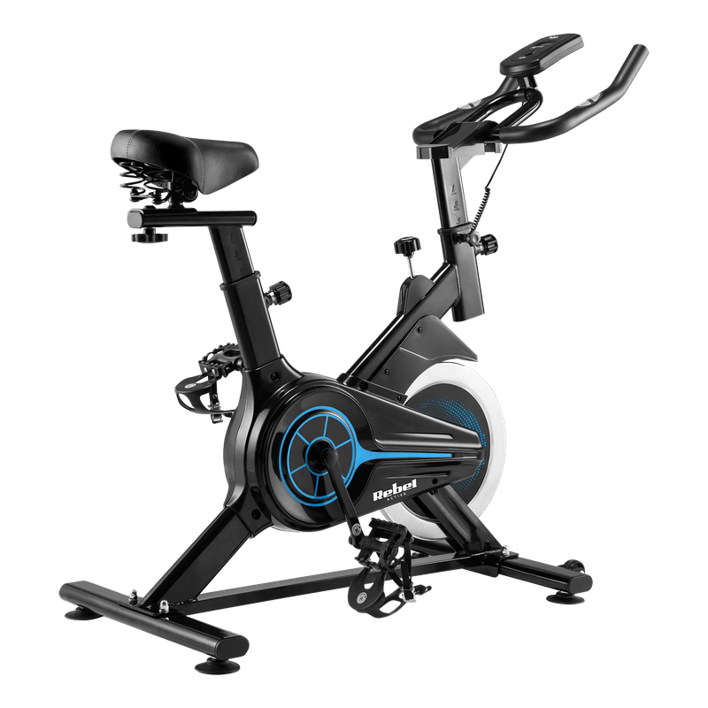 Spinningfiets – Hometrainer – Fitnessfiets – Indoorbike – Trainingsfiets – Verstelbaar Zadel en Stuur – LCD Scherm met Hartslagmeter
