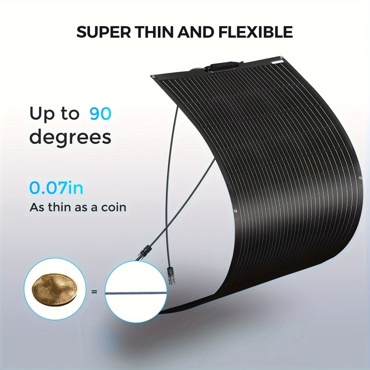 Flexibele Zonnepaneelset – Buigzame Zonnepanelen – Lichtgewicht Zonnepanelen – Zonne-energiesysteem – 220W Vermogen – Hoog Rendement 23%