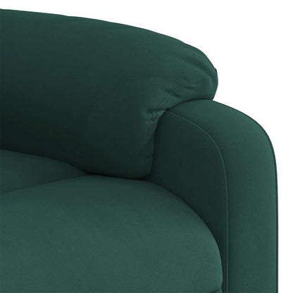 Elektrisch Verstelbare Relaxfauteuil – Elektrische Stoel – Relaxstoel – Verstelbare Fauteuil – Loungestoel – Donkergroen – Verstelbaar Tot 135° – Zachte Velvet Bekleding