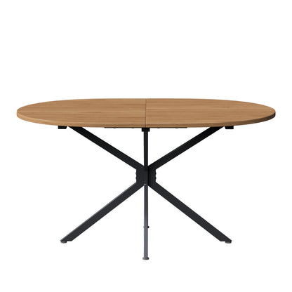 Modern Minimalist Dining Table - Oval Shape Seats 4-6 People, Sturdy Metal Legs, Space-Saving Design for Small Dining Rooms & Open Layouts, Easy Assembly Required - Ideal for Modern Homes & Apartments