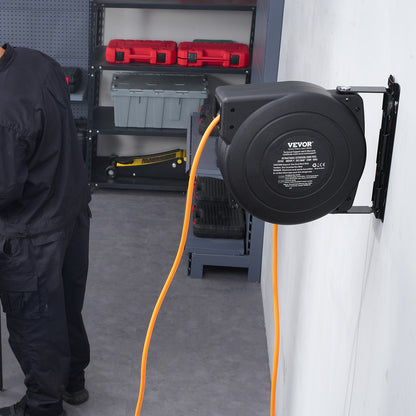 Kabelhaspel – Kabelbox – Kabelrol – Snoerhaspel – Kabeloproller – 15 Meter Kabel – Automatisch Oprolsysteem – Oververhittingsbeveiliging