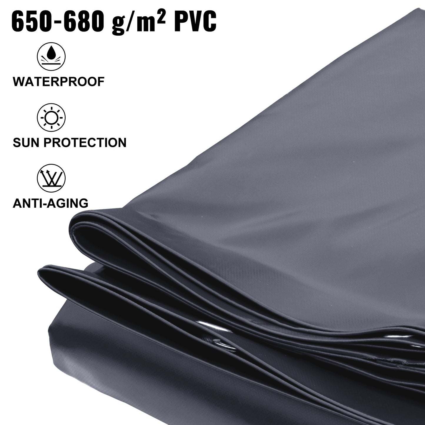 Zwembadafdekhoes – Zwembad Afdekzeil – Zwembad Cover – Zwembadhoes Veiligheid – Afdekzeil PVC – 3,5 x 6 Meter – Draagkracht Volwassenen & Kind