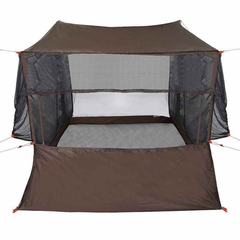 Autotent 2-Person Lightweight Camping Tent - Easy Setup, Durable Brown & Black Design with Mesh Ventilation, Zipper Closure for Outdoor Hiking, Fishing, Picnics, Hiking Shelter | Compact Design | Easycarry Bag, Camping Access