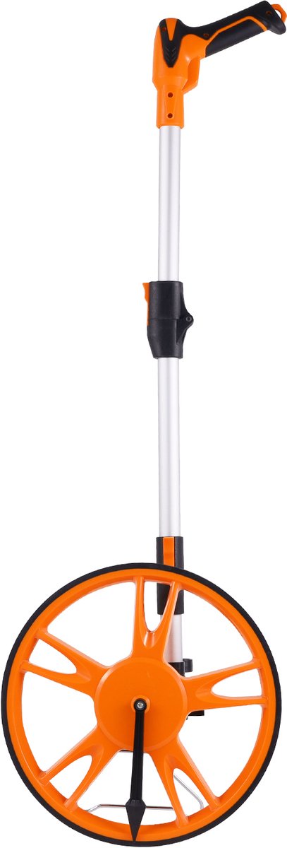 Meetwiel - Met Precisietandwielstructuur - 4-Delige Telescoopsteel - Resetknop Met Één Druk Op De Knop - Abs + Aluminiumoxide-Materiaal - Geschikt Voor Taxatie Van Eigendommen - Onderzoek Van De Plaats Delict En Wetshandhaving