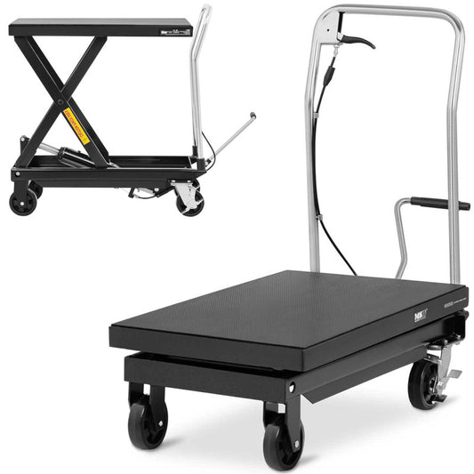 Hefbrugwagen – Heftafel – Schaarhefwagen – Transportwagen – Heftrolley – Draagvermogen 500 kg – Platform 815 x 500 mm