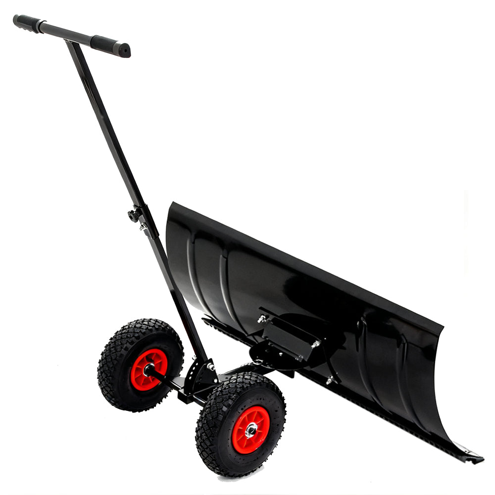 Sneeuwschuiver – Sneeuwschep – Sneeuwruimer – Bladruimer – Sneeuwschuifschep – Metalen Blad 74 cm Breed – 5-Posities Hoogte Verstelbaar